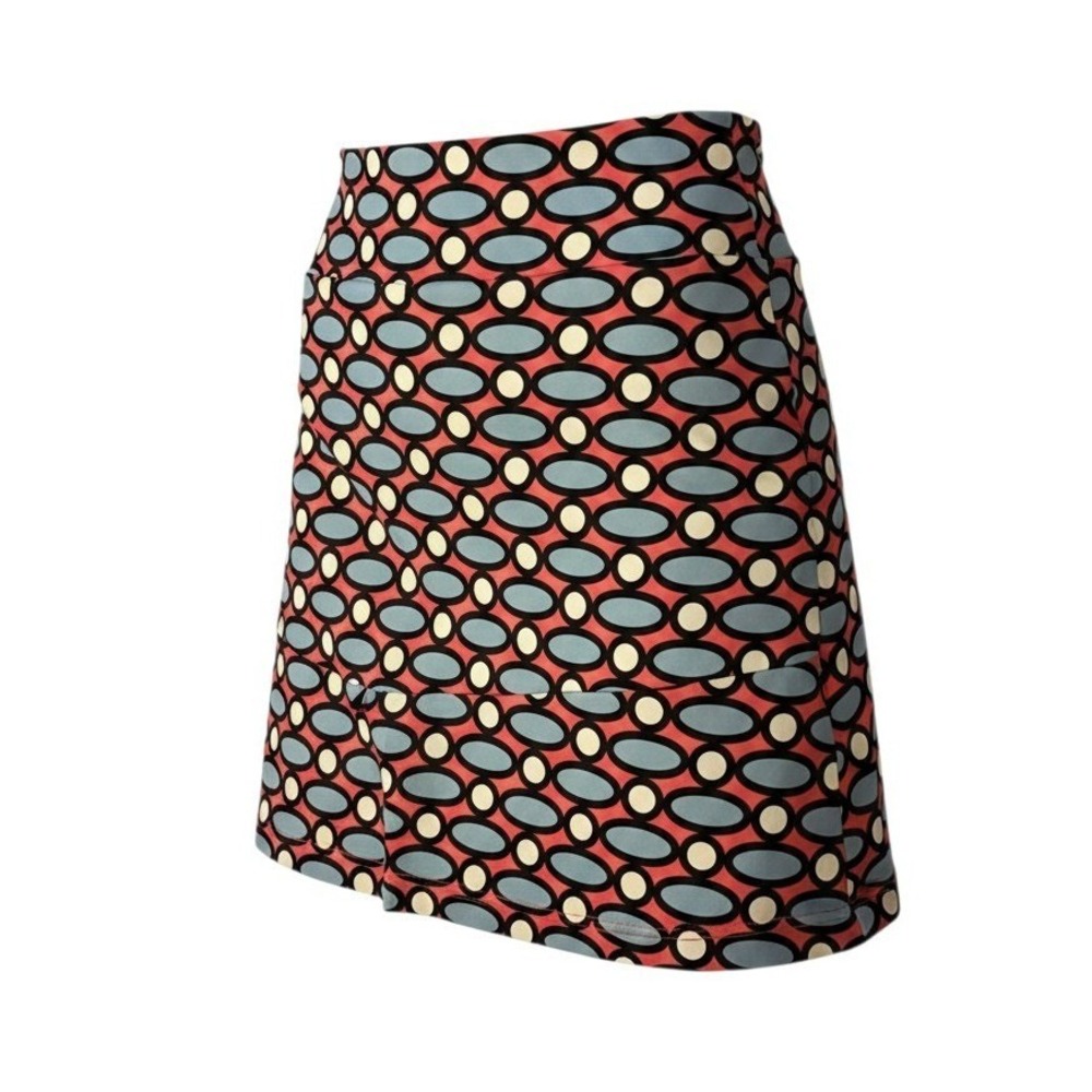 Golftini Rock N Roll Golf Skort Women's Small Pink Blue Geometric Stretch